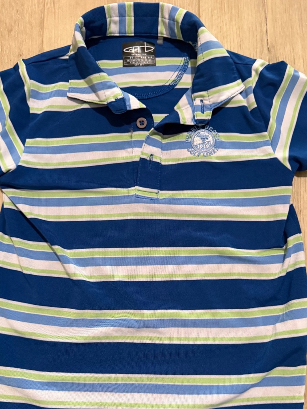 Pebble Beach golf course striped Garb 4-5